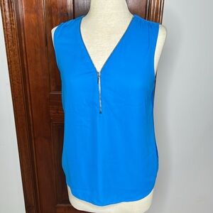 INC turquoise blue ladies size M top